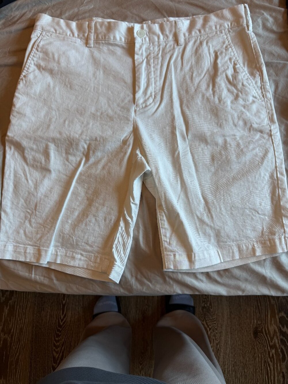 Lacoste Shorts White Slim Fit US 36 Cotton
